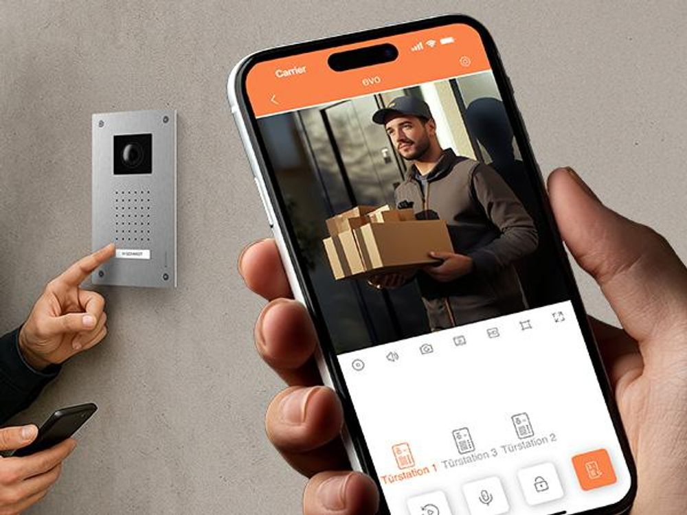BALTER ENTRI L Unterputz Video Türsprechanlage mit Full HD Kamera und Audio Modul inkl. 2-Draht 1x 7 Zoll WiFi HD Monitor Smartphone App für 1 Familienhaus Set