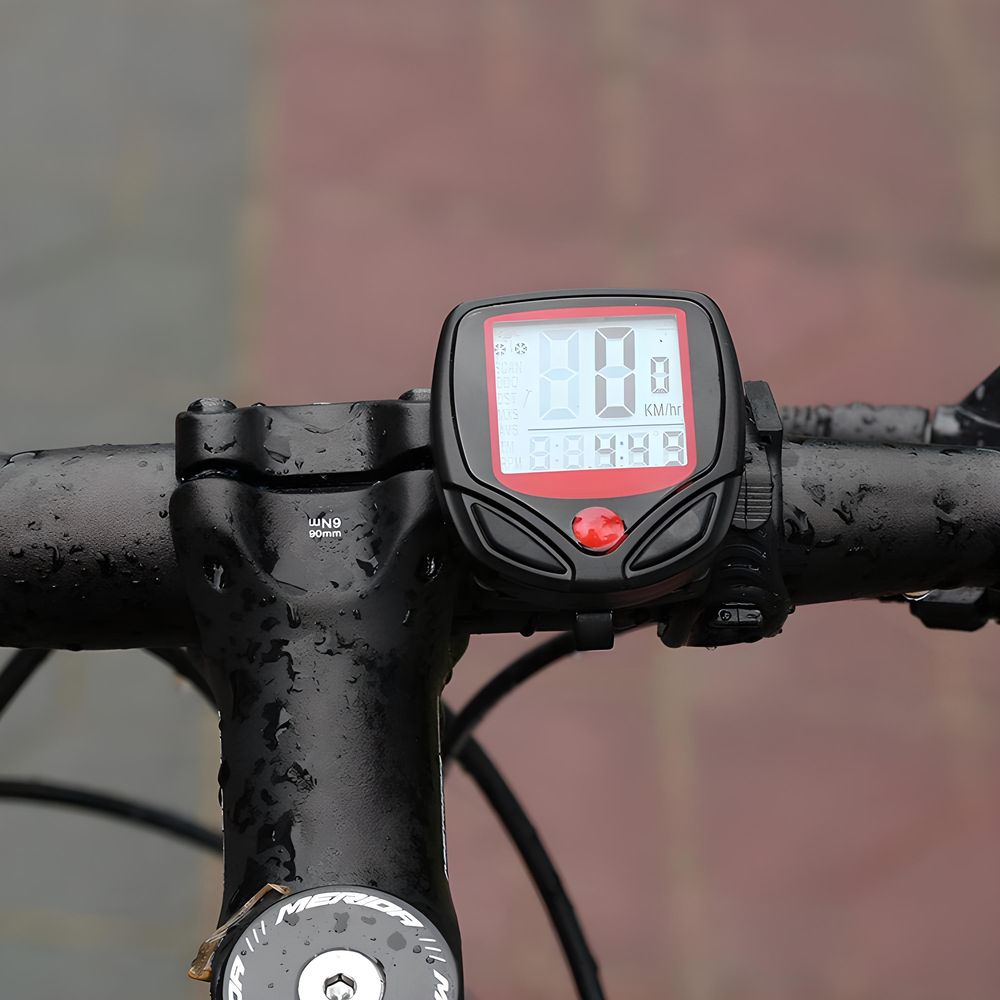 Fahrradtacho 14 Funktionen Fahrradcomputer Fahrrad Tachometer Kilometerzähler Geschwindigkeitsmesser Radcomputer Tacho Multifunktionaler LCD Retoo