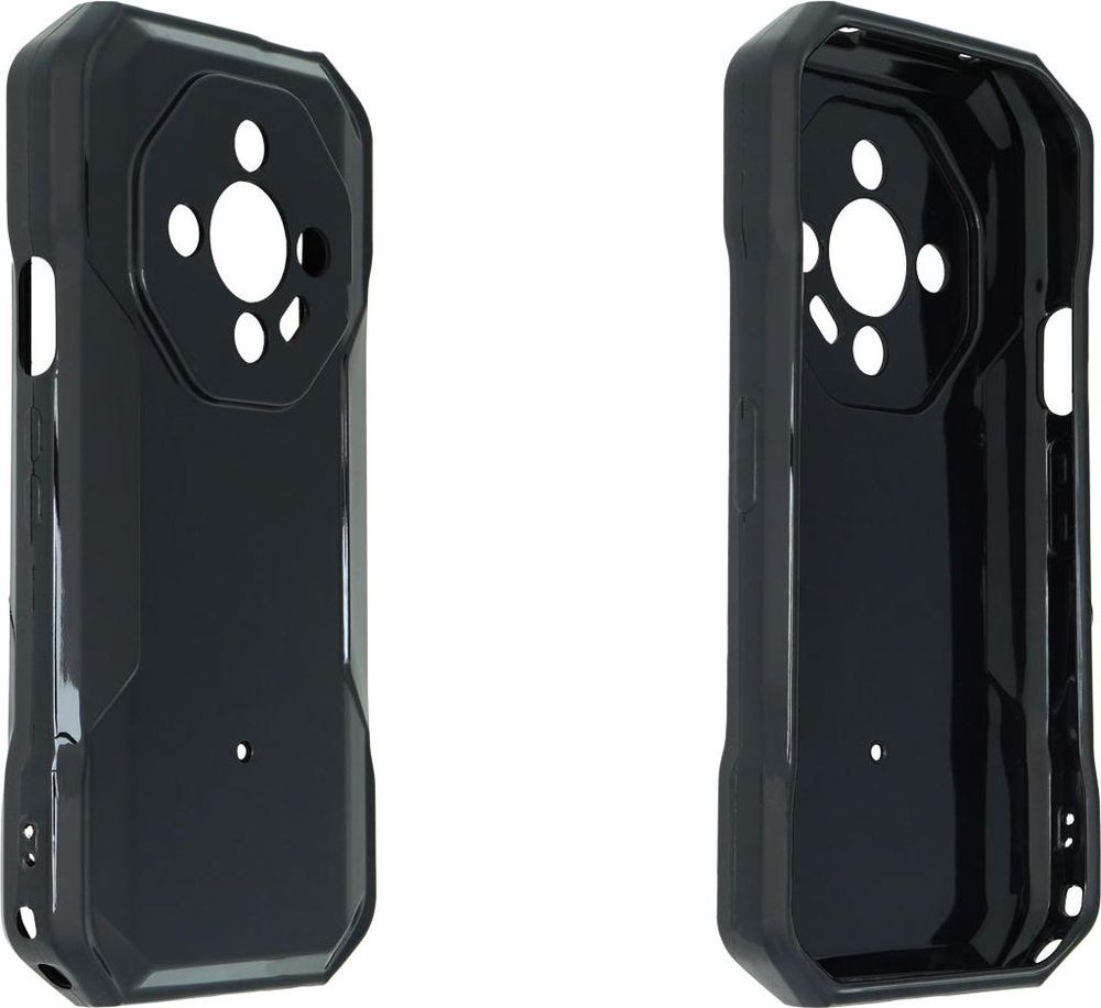 caseroxx Schutz-Hülle TPU-Hülle kompatibel mit Ulefone Armor X32 / X32 Pro, Gummi Handy Tasche schwarz