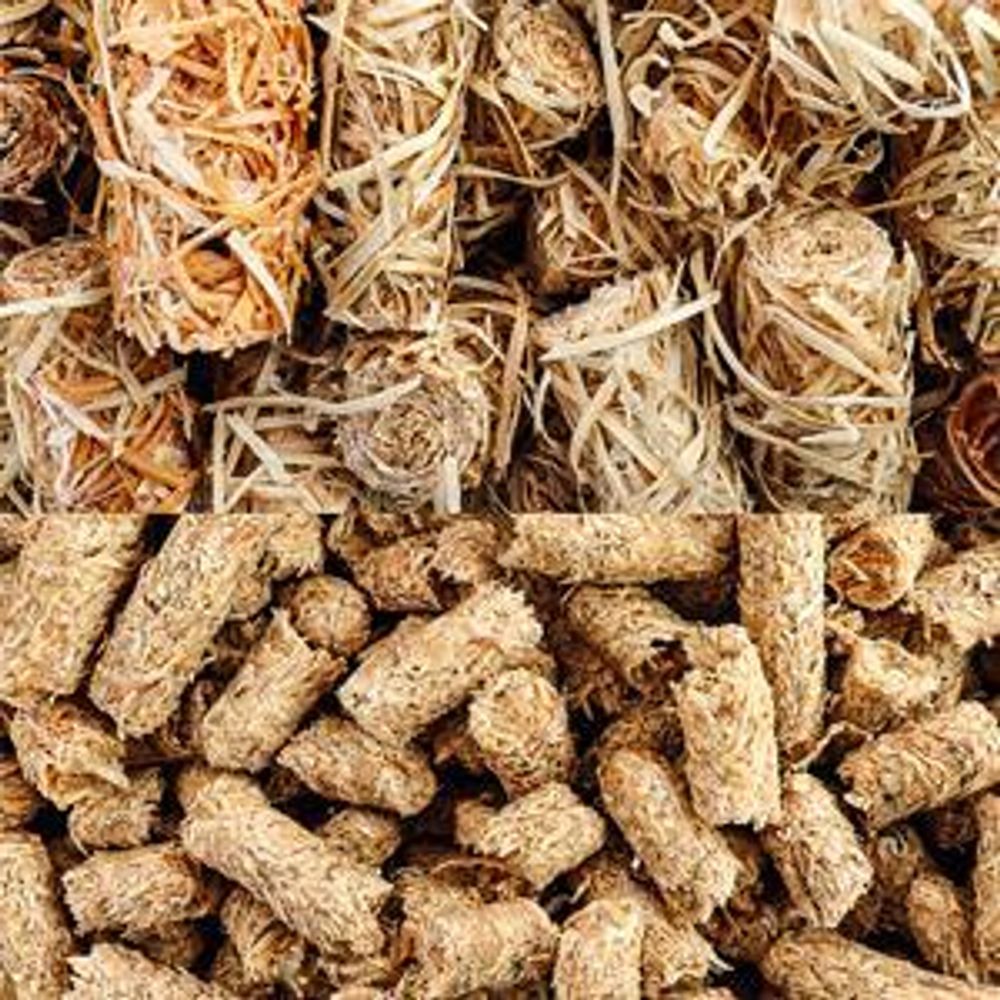 Anzünder Set 12kg (Holzwolle 8kg + Presslinge 4kg)