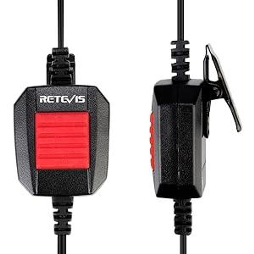 Retevis EA110M Funkgerät Headset IP66 Wasserdichtes Ohrhörer Verdeckter Luftschlauch Kopfhörer Kompatibel mit Ailunce HD1 DMR Radio RT648 RT82 RT87 RT29 RT647 RT83 Walkie Talkies (1 STK.)