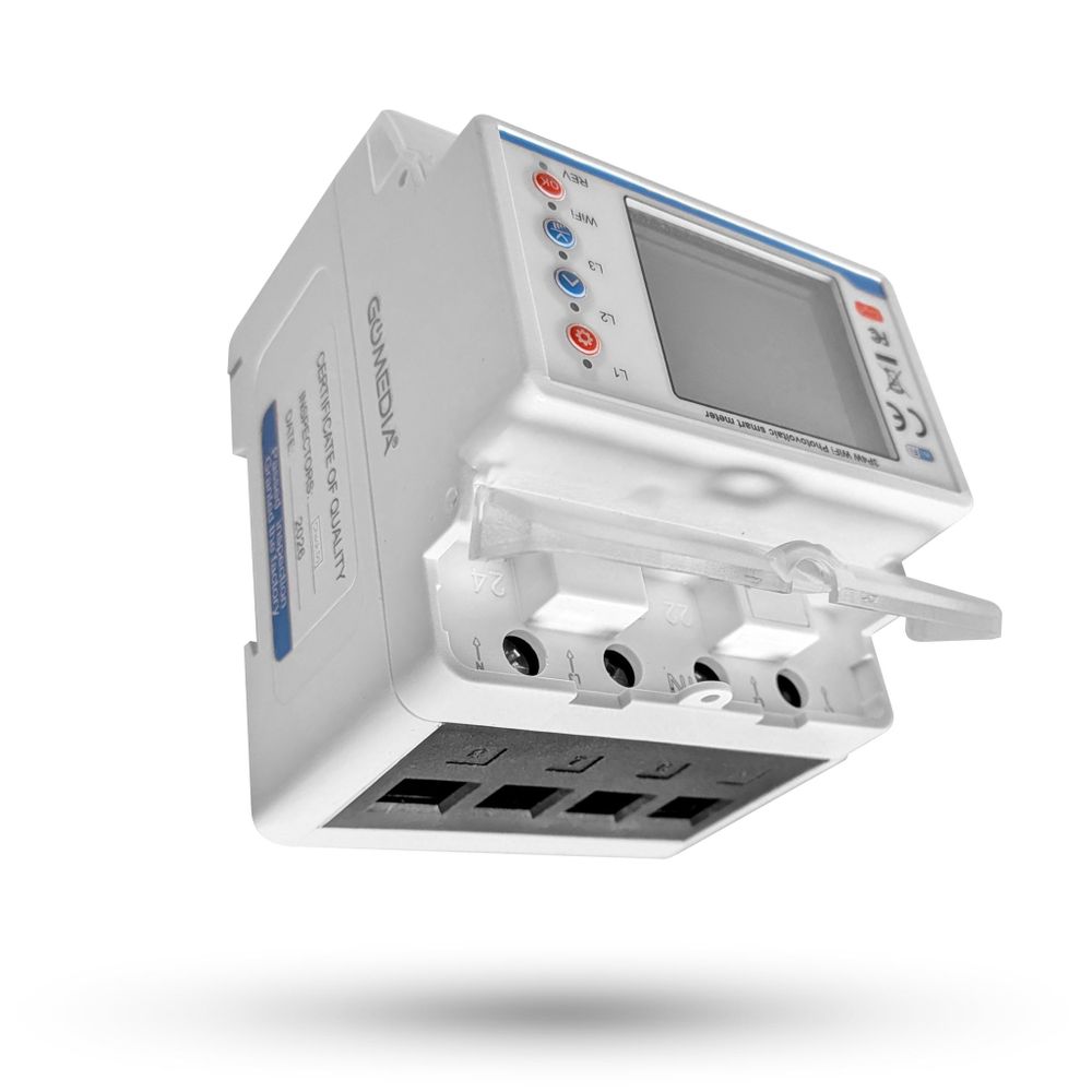 Licznik Energii Elektrycznej WiFi do Fotowoltaiki 100A Tuya 3-Fazowy RCD