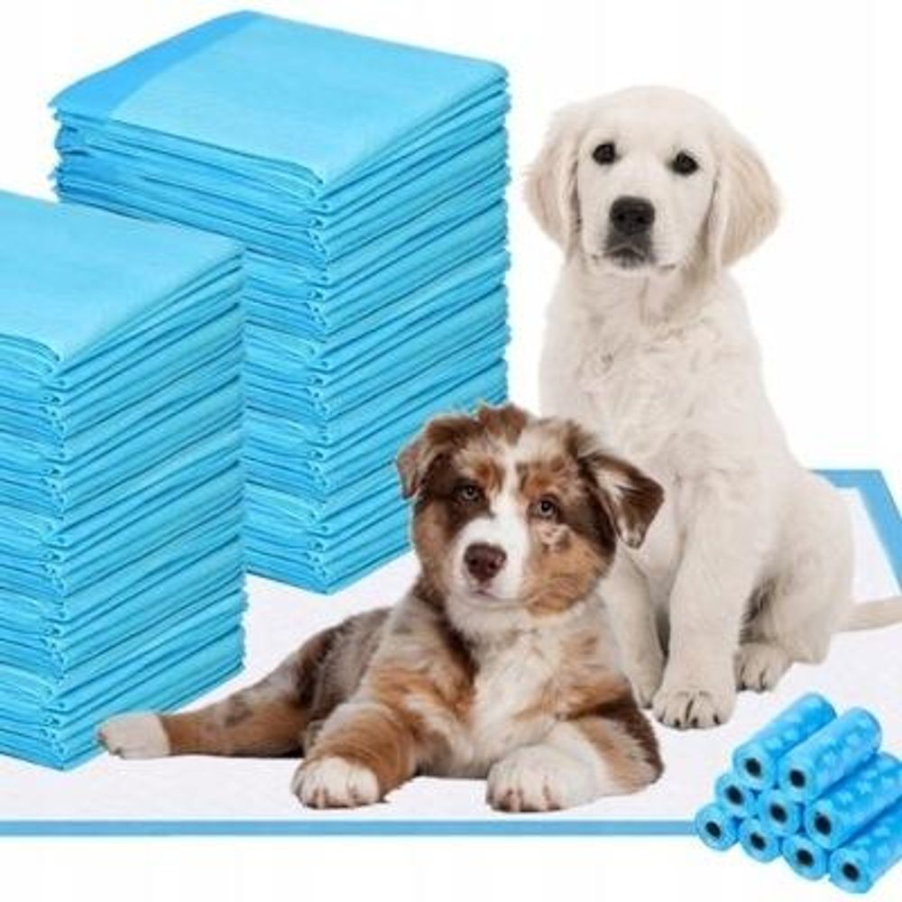Saugfähige Hygienematten 60 x 90 cm für Hunde & Katzen, 50 Stück