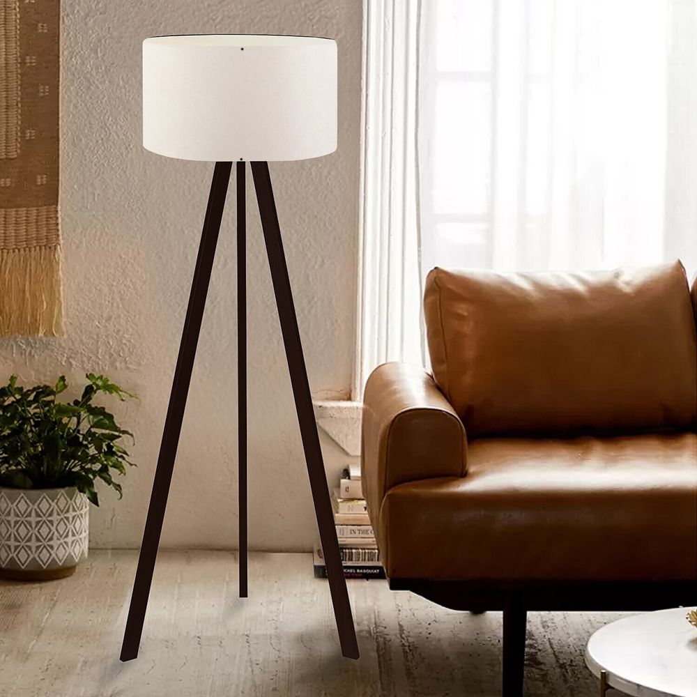 Opviq, AYD-2652, Stehlampen, Creme, Stoff, 21 x 38 x 140 cm