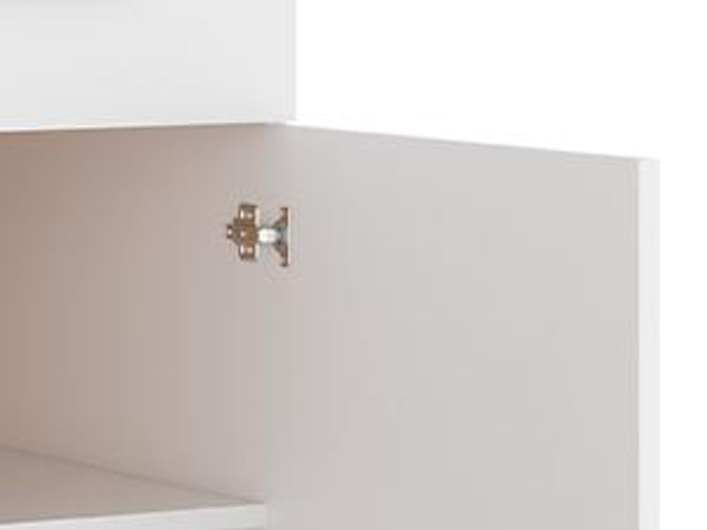 vidaXL Mobile basso con cassetti Lyon Bianco 80x46x81,5 cm in materiale derivato dal legno