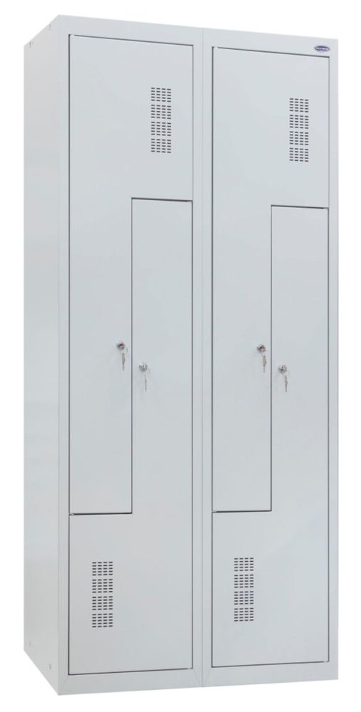 Szafa szatniowa typu L metalowa szerokość 80cm RAL 7035