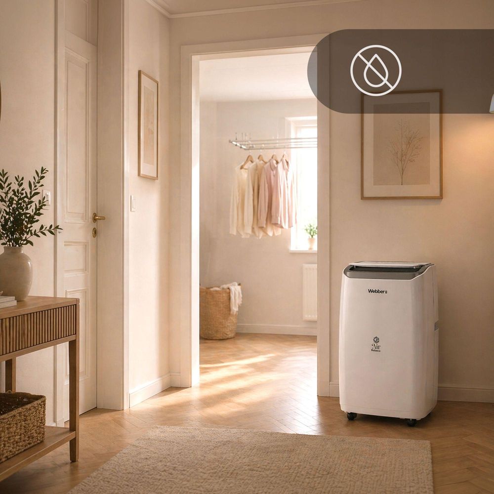 Klimatizácia Webber 16 000 BTU 4 v 1 s Wi-Fi, funkciou kúrenia a odvlhčovačom vzduchu pre priestory do 59 m²