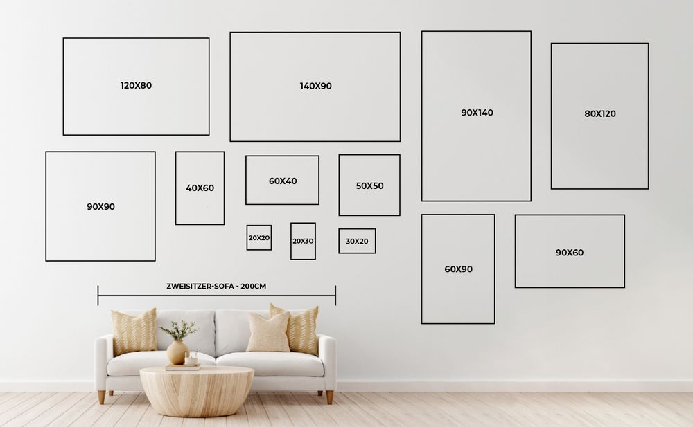 Leinwand Bilder in vielen Größen – von klein bis XXL. Wandbilder Wohnzimmer und Flur Deko.
