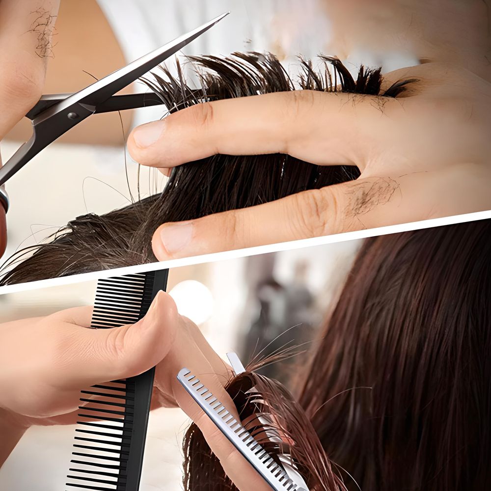 Haarschere Set Professionelle Schere Profi Friseur Friseurscheren mit Etui Premium Friseurschere Effilierschere Männer Frauen Kinder Edelstahl Retoo