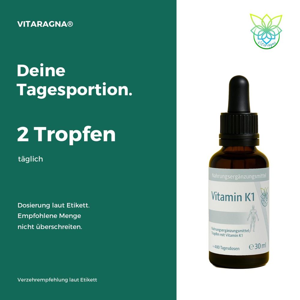 Vitamin K1 – Verzehrempfehlung laut Etikett