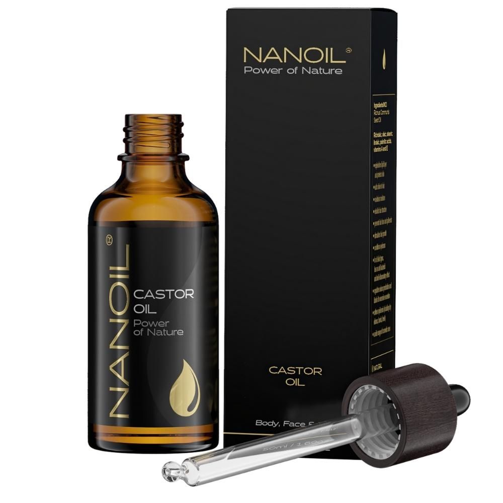 Ricinový olej Nanoil pro vlasy a tělo, 50 ml