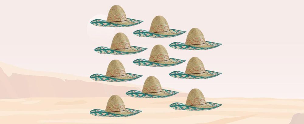 Sombrero Set Mexikohut Uni 2er Pack