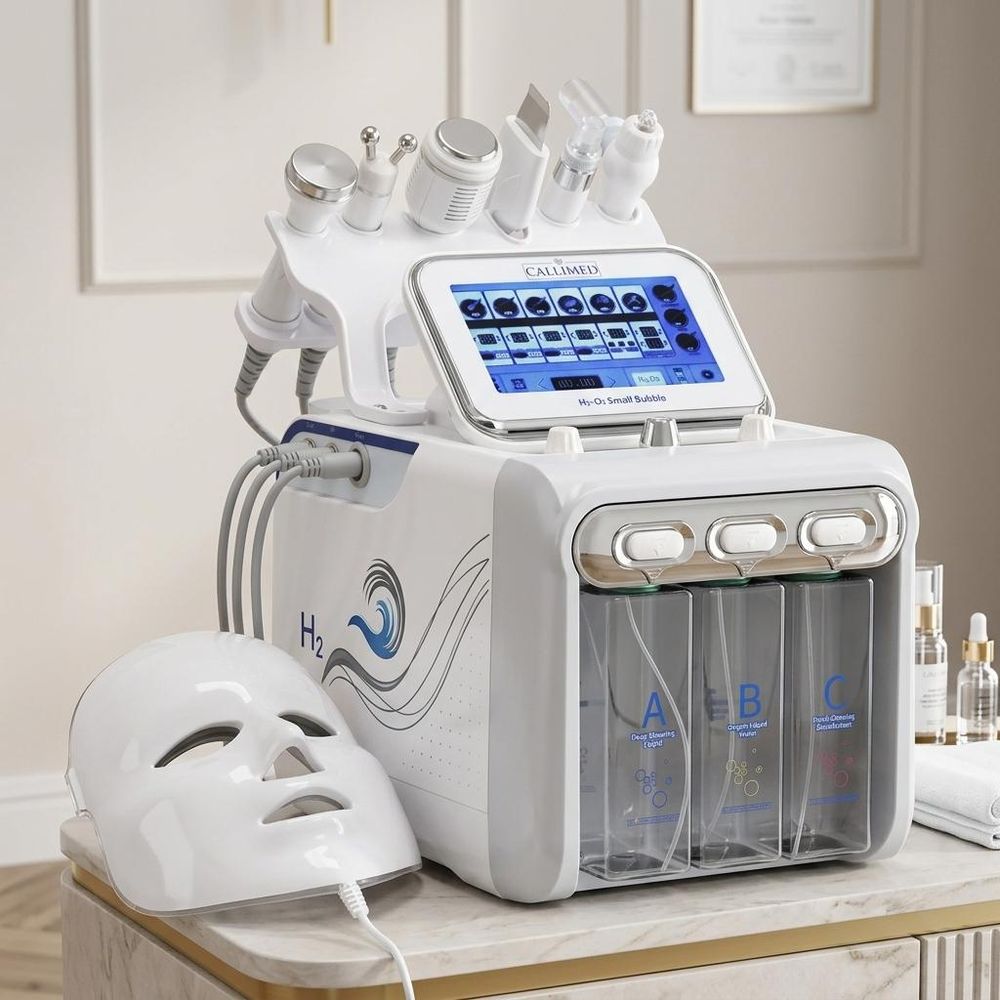 Hydradermabrasie 7-in-1 Schoonheidsapparaat - Waterstof Reiniging, Zuurstofinfusie, Cavitatie