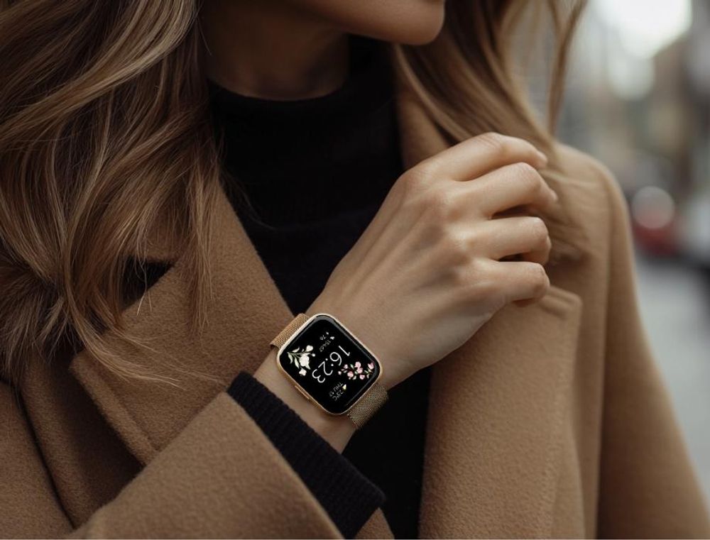 Forever Smartwatch SW-330 ForeVigo 4 Różowe Złoto, Wodoodporny, Bluetooth, IP68, Amoled, Monitoring Snu, Pulsometr, Tryby Sportowe