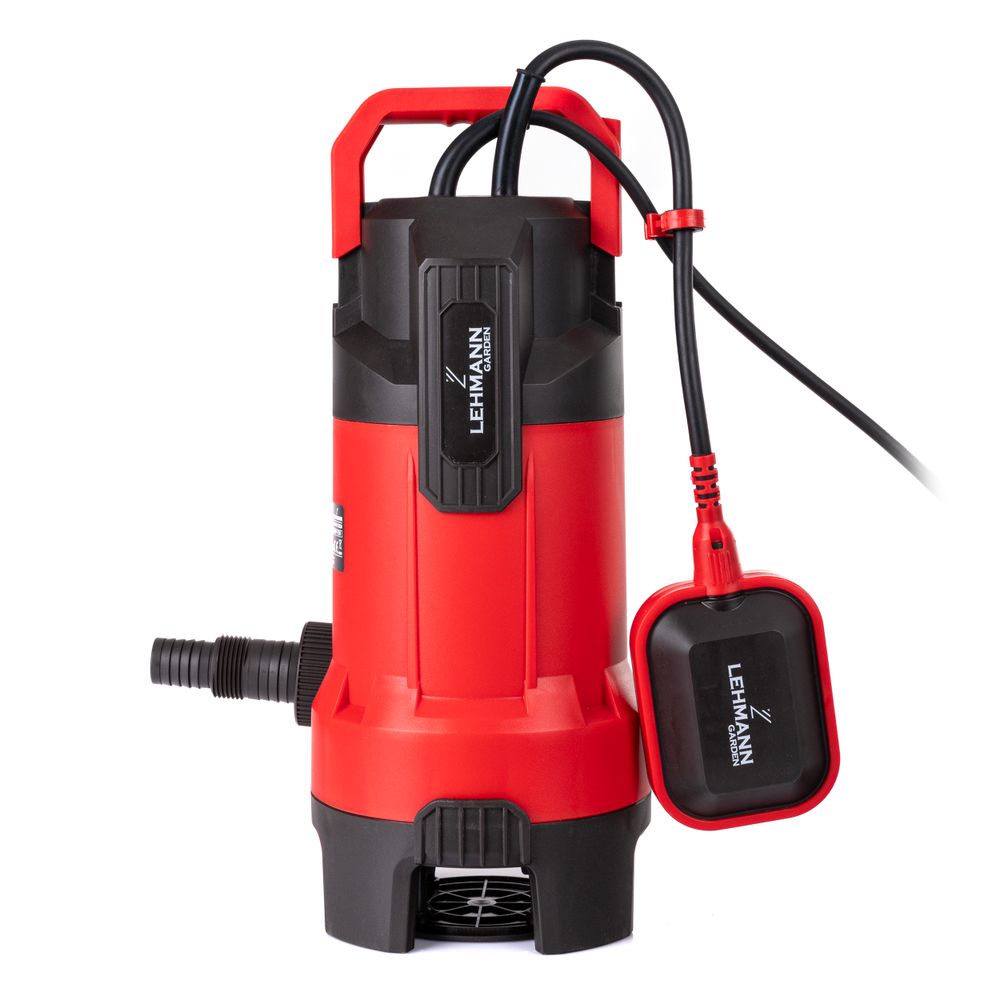LEHMANN Garten Tauchpumpe mit Integriertem Schwimmer 750W, 20000 l/h, Ø35 mm Partikel