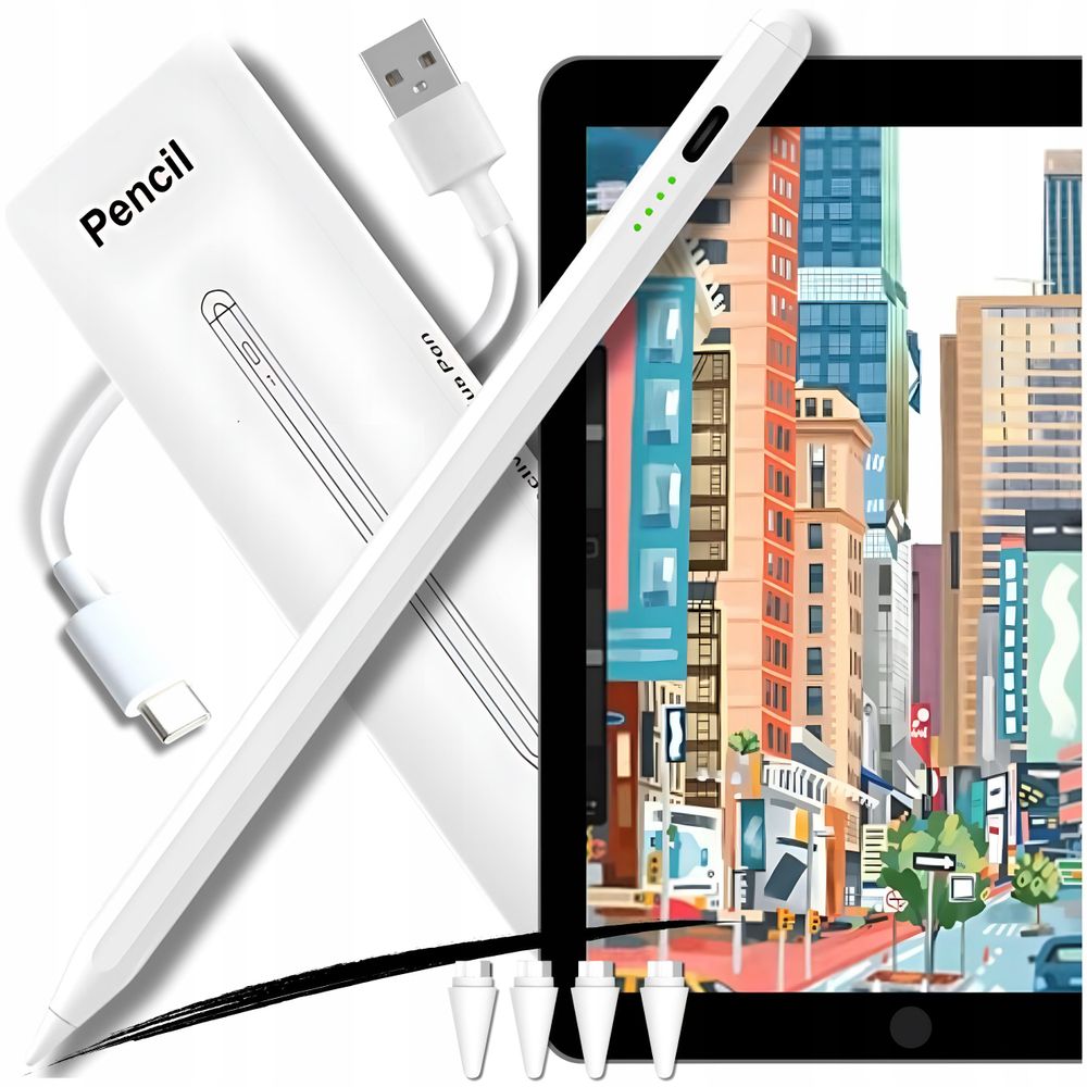 PENCIL PEN FÜR APPLE TABLET iPAD AIR PRO MINI STYLUS 2. GEN 4 SPITZEN