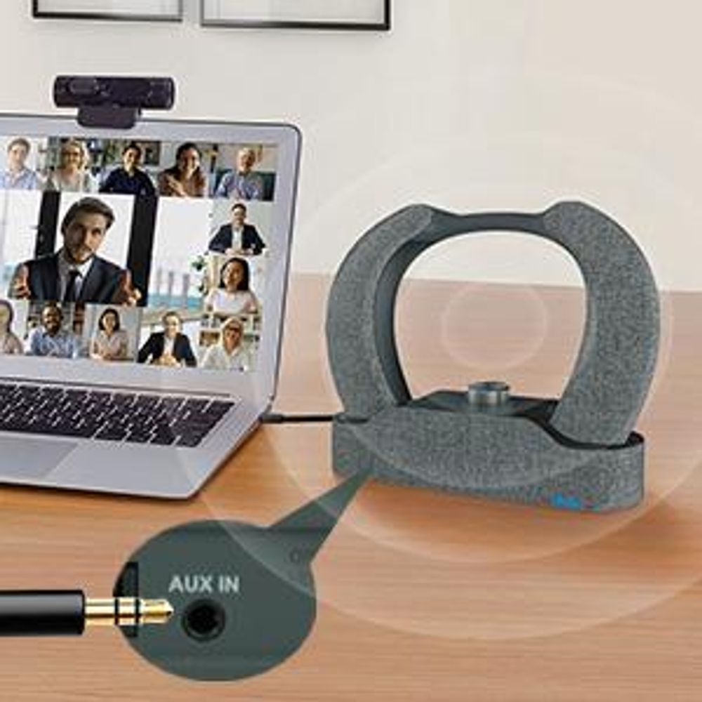 LEICKE Edgar Duo TV Lautsprecher Edition 2, Tragbarer Sprachverstärker mit kabellosem Nackenkopfhörer
