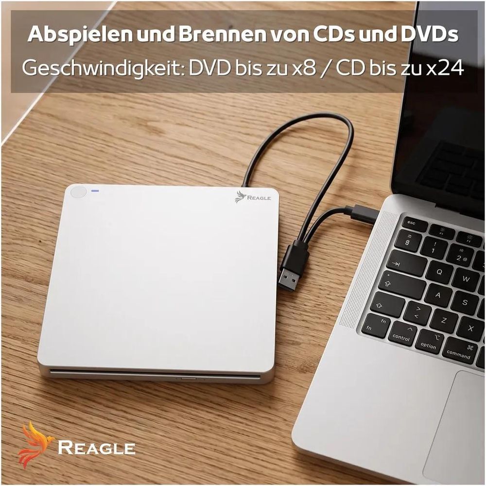 Reagle RCD6 – Lesen und Brennen gängiger DVD- und CD-Formate