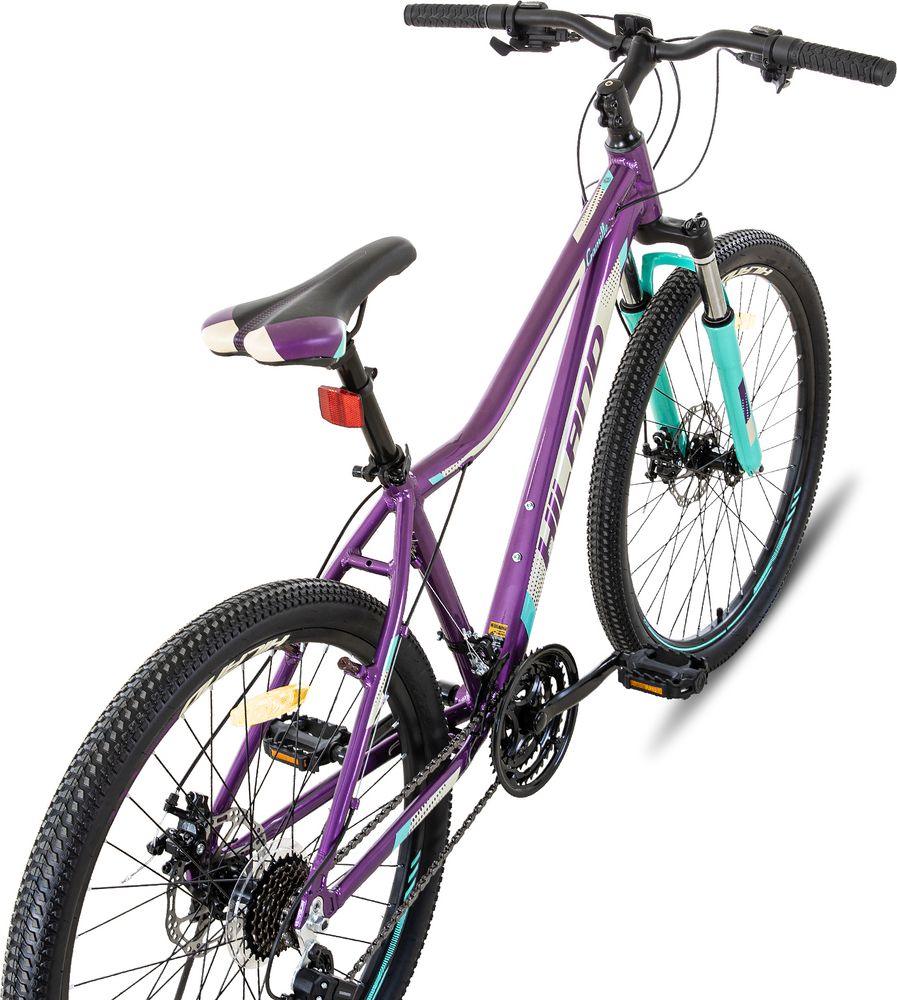 HILAND 26 Zoll Mountainbike Damen mit Lock-Out Federgabel 21 Gang Shimano Aluminiumrahmen Doppelscheibenbremse Studenten-Pendlerfahrrad, Weiß