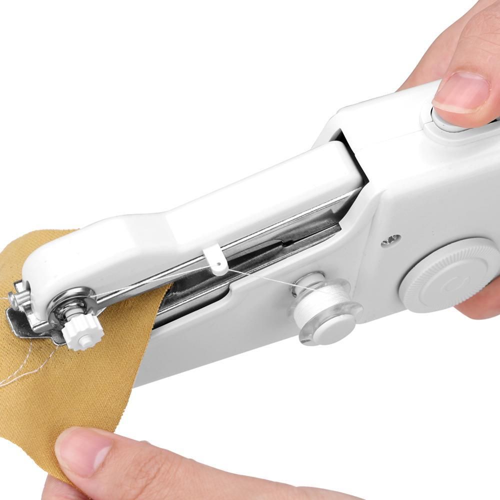 Nähmaschine Mini Elektrische Tragbare Handnähmaschine Einfach Bedienen Mini-Nähmaschine Handheld Nähen Reise-Nähset Nähset Hand Sewing Machine Retoo