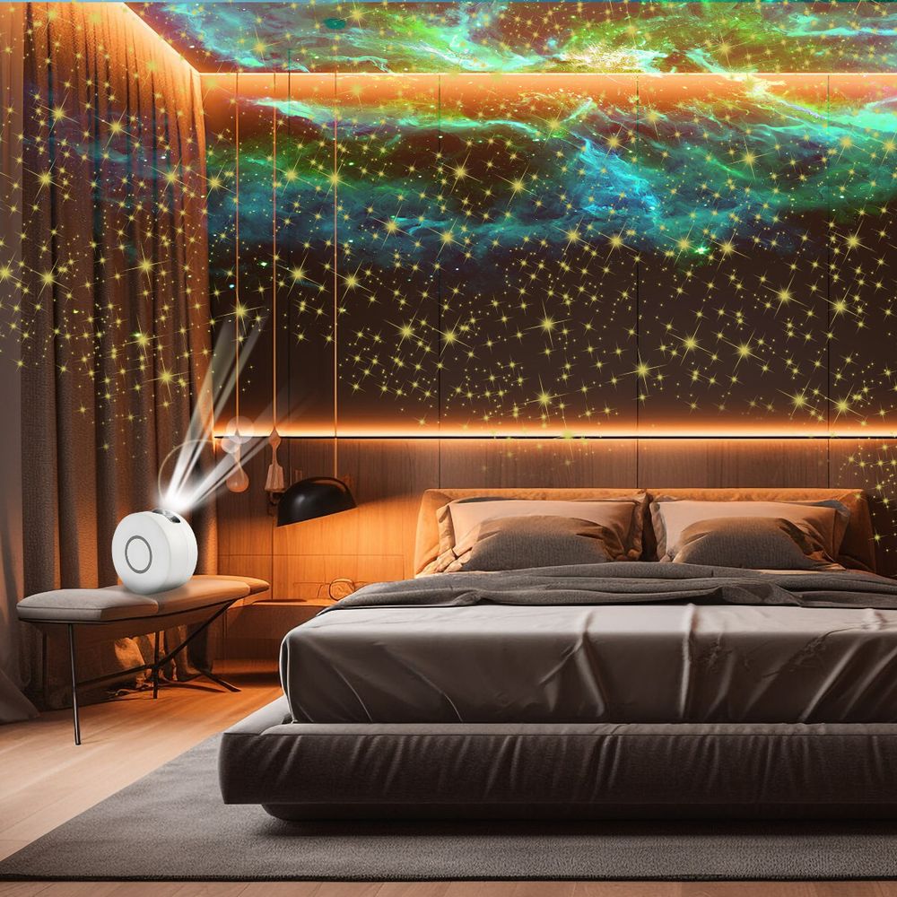 LED Projektor Sternenhimmel Laser Nachtlicht Fernbedienung Galaxy Atmosphäre Lampe Sternenlicht Schlafzimmer Kinderzimmer Kinder Geschenk Party Retoo