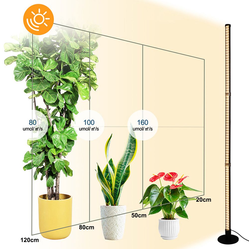 Pflanzenlampe LED Vollspektrum, 216LEDs 122CM Stehende Zimmerpflanzen Growlampe, 3 Lichtmodi Rot Blau Vollspektrum Wachstumslampe mit 6/9/12H Timer
