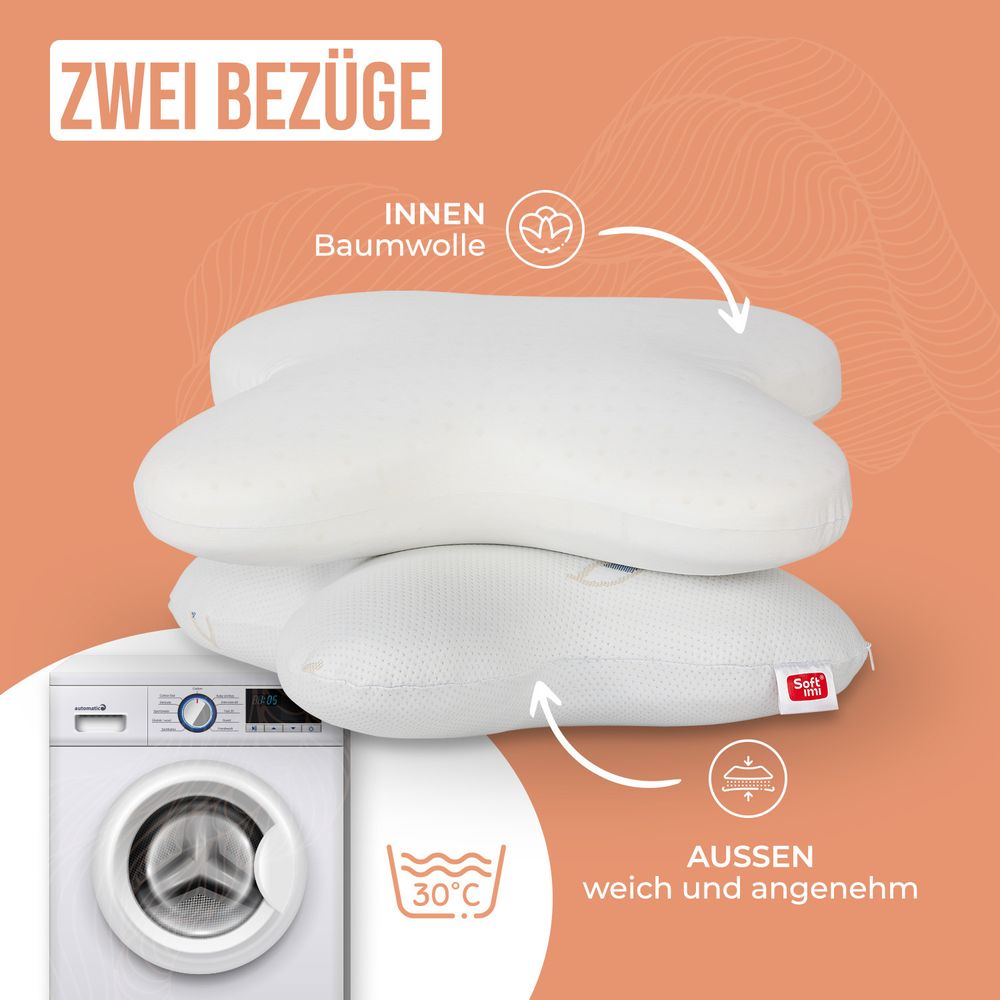 Orthopädisches Kissen maschinenwaschbar
