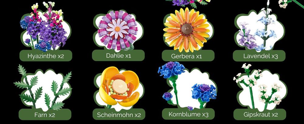 Dieses Wildblumen Set enthält 16