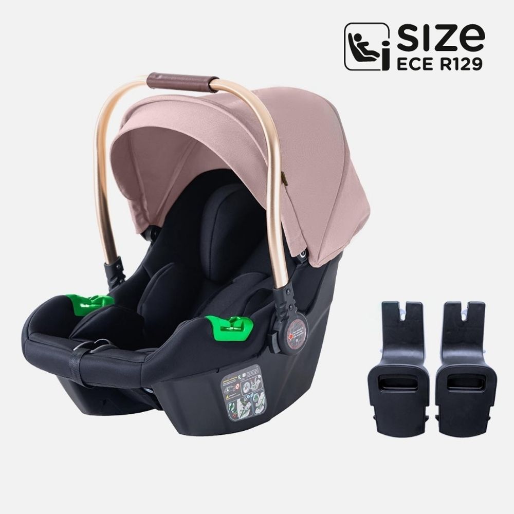 Daliya® NEOMOVE 3in1 Kinderwagen, mit i-Size Babyschale & Buggy, Alu-Rahmen Reisekinderwagen, Kombikinderwagen mit großen Einkaufskorb, komfortabel