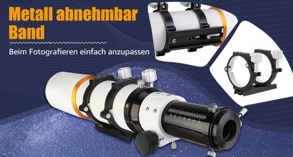 Svbony SV503 Teleskop, mit SV226Filterrad M42-M48, 80F7 Teleskope OTA,Doppelt ED, mit Dual Speed Fokussierer, Professionelles Optische Tubusbaugruppen