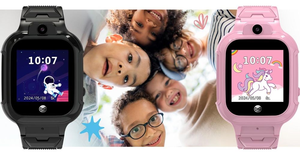 Forever Kinder Smartwatch für Mädchen WiFi Kids See Me! 3 KW-320 Rosa, GPS, IP65, Schrittzähler, Anrufen
