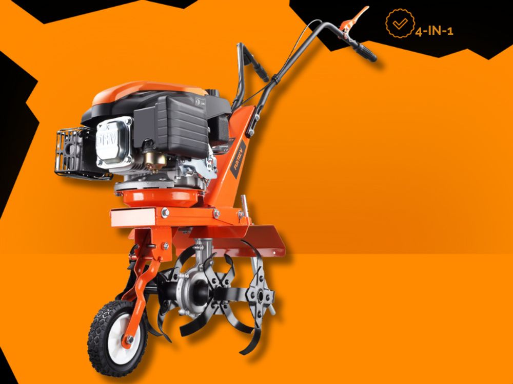 FUXTEC Ackerfräse FX-AF1139 - 36cm Breite | 4- Takt | 139ccm | 30,5kg | 1,2L | 2,2kw | Easy-Starter (Seilzug)