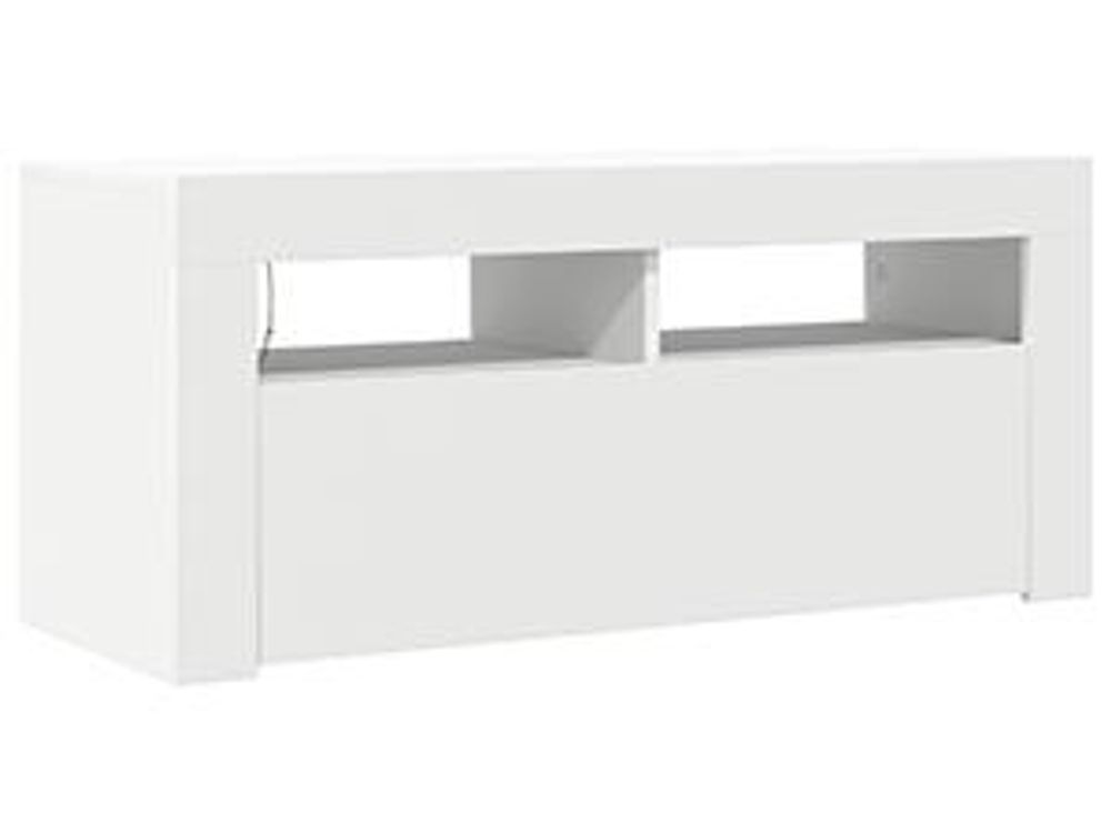 Mobile TV con luci LED bianco 90x35x40 cm
