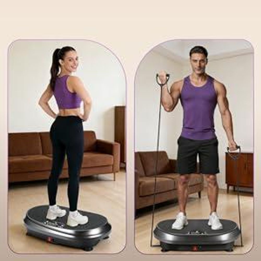 vibration für muskelaufbau Vibrationsplatte Trainingsgerät, 1-99 Intensitätsstufen Ganzkörper-Workout  Vibration Fitness, Heimtraining Ausrüstung für Gewichtsverlust & main image 0