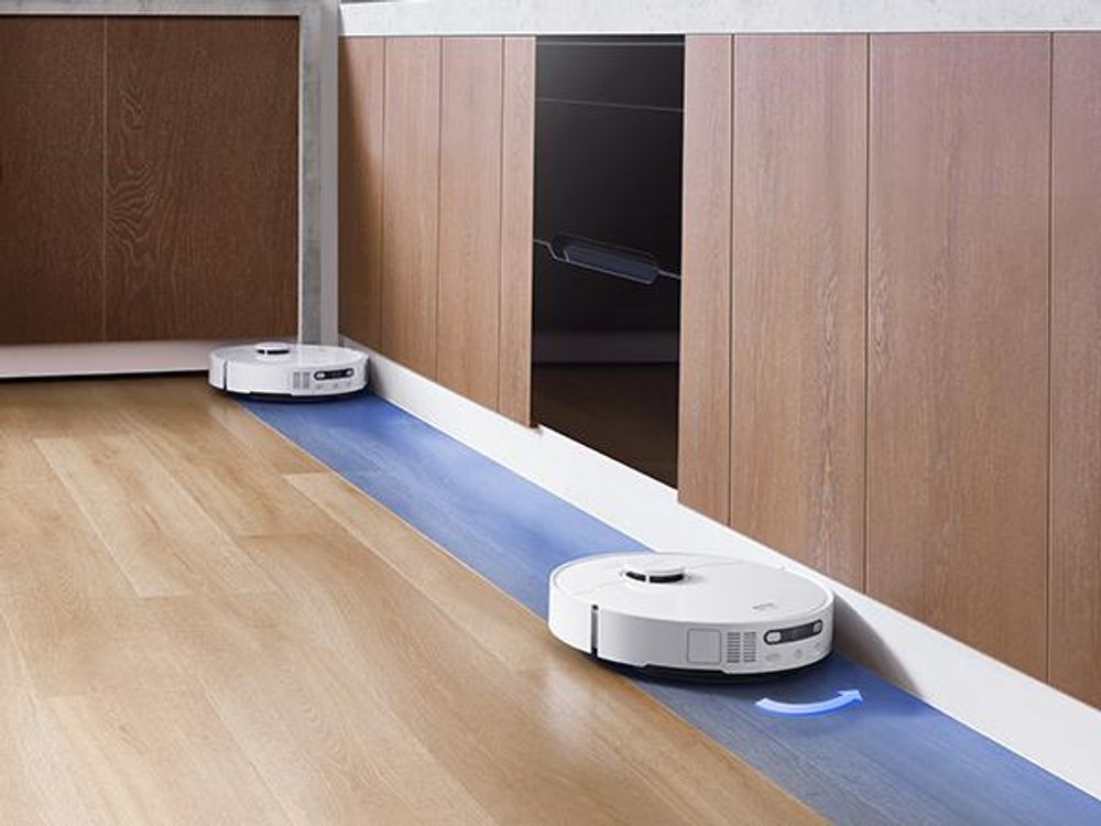MOVA S20 Ultra Roboter-Staubsauger und Wischmopp-Kombination mit Doppelwalzenbürste, 8300 Pa, Heißwassermopp, selbstreinigend und trocknend, Weiß
