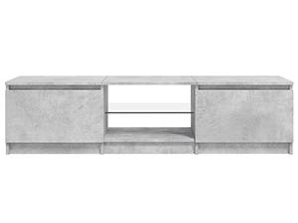 Mobile TV con luci LED grigio cemento 140x40x35,5 cm