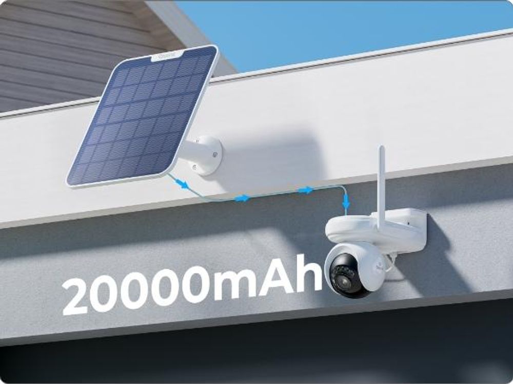 Reolink Altas PT Ultra+ z panelem słonecznym, kamera monitorująca 4K 8 MP z WiFi 6 i akumulatorem, automatyczne śledzenie 360° PT, powiadomienia ColorX, 10-sekundowe nagranie wsteczne, wykrywanie AI