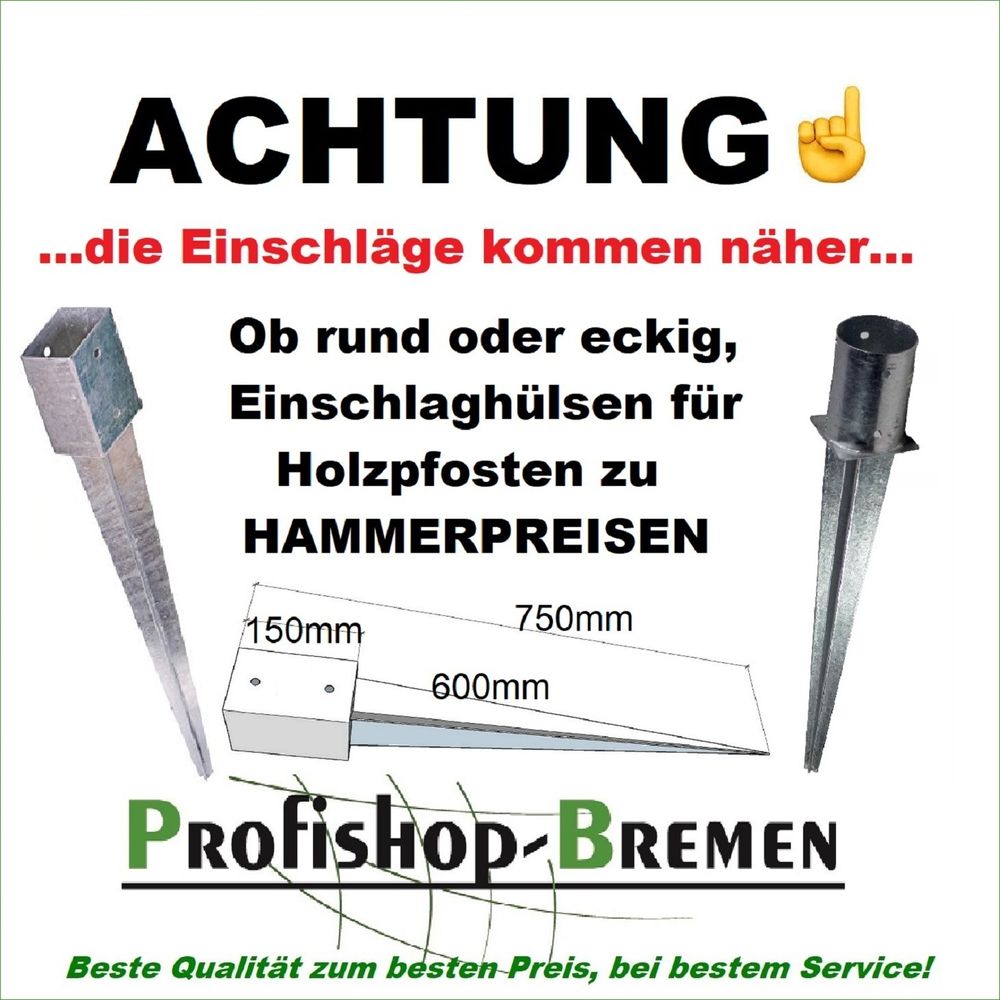 Schnell und zuverlässig, Einschlaghülsen in verschiedenen Topf-Größen