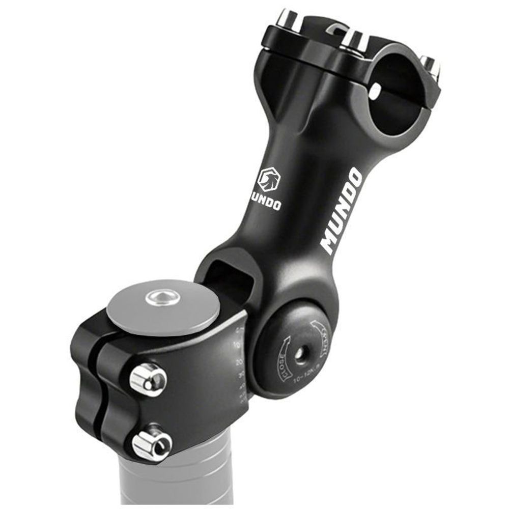 MUNDO® Fahrradlenker Vorbau -Lenkererhöhung Fahrrad 25.4mm Fahrradlenker erhöhung Aluminium 60°Einstellbar, lenkervorbau verstellbar