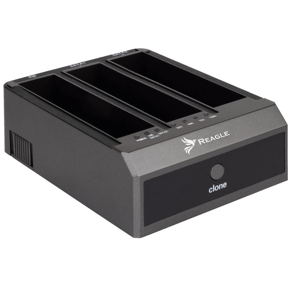 Dockingstation mit 3 Anschlüssen, USB 3.1-kompatibel, 2,5/3,5 Zoll Sata III Festplatte/SSD Ide, Klonfunktion