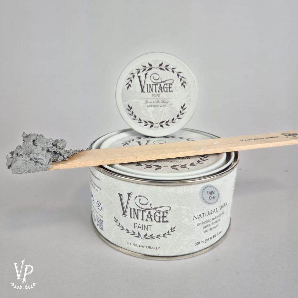 JDL Vintage Paint Antique Wax Möbelwachs 35 g – Natürliches Antikwachs für Kreidefarbe – Schutz & Shabby Chic Finish – Bienenwachs & Carnaubawachs – EN 71-3 - Schwarz
