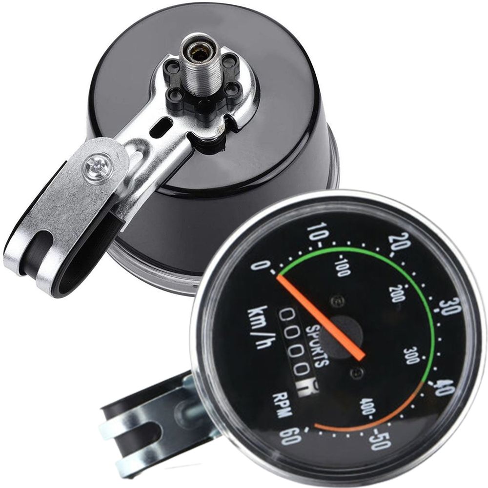 Fahrradcomputer Analog Display Fahrrad Mechanische Computer Fahrradtacho 2 Funktionen Radcomputer Tachometer Wasserdichter Sport Kinder E-Bike Retoo