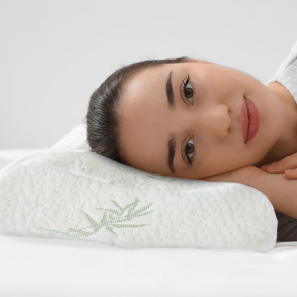 Orthopädisches Kissen aus Memory Foam Seitenschläferkissen  Nackenstützkissen Nackenschmerzen Kopfkissen Ergonomisches, Schulterschmerzen Retoo