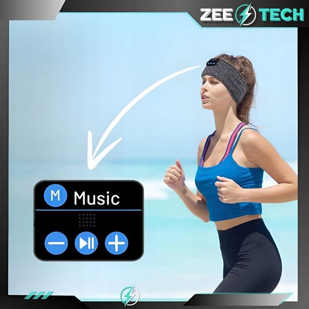 Bluetooth-Stirnband zum Laufen und Schlafen – für Ohren und Augen, sportlich, für Gespräche