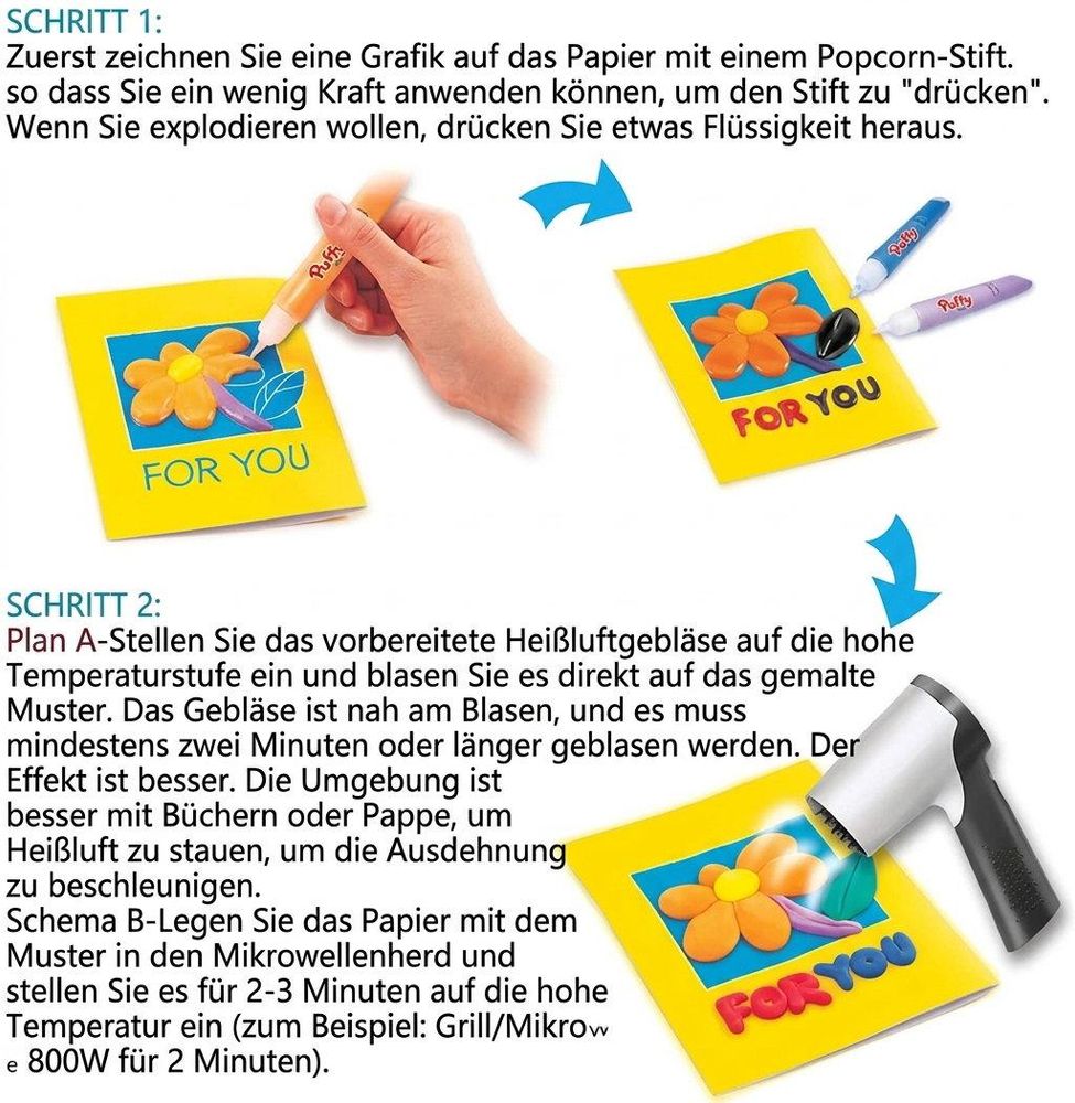 Einfache Anwendung für sofortigen 3D-Effekt