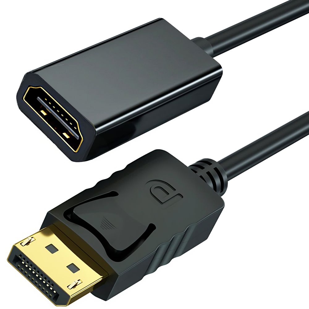 Displayport auf HDMI Adapter DP-Computer HDMI-Monitor Konverter DP HDMI-Adapter Hochwertigen Goldkontakten Unterstützt 1080p Full HD 60Hz Retoo