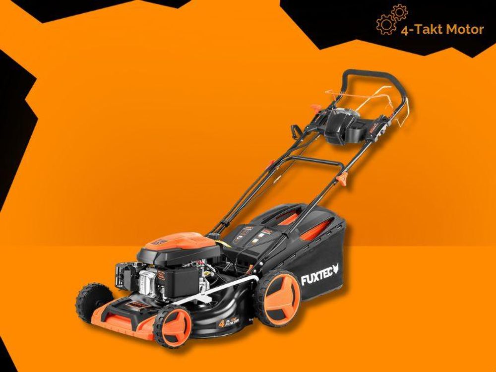 FUXTEC Benzin Rasenmäher FX-RM5196eSPRO  - 196ccm | 51cm | 6PS  | mit Antrieb + E-Start + FlexSpeed | 36kg | 60L | Seitenauswurf |ab 1001m²