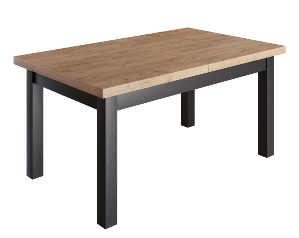 Furneo | Esstisch -  Ausziehbarer Tisch - HERMES - 80x140/180 cm - Wotan Eiche - Stilvoll und Robust - für Küche und Esszimmer – Loft