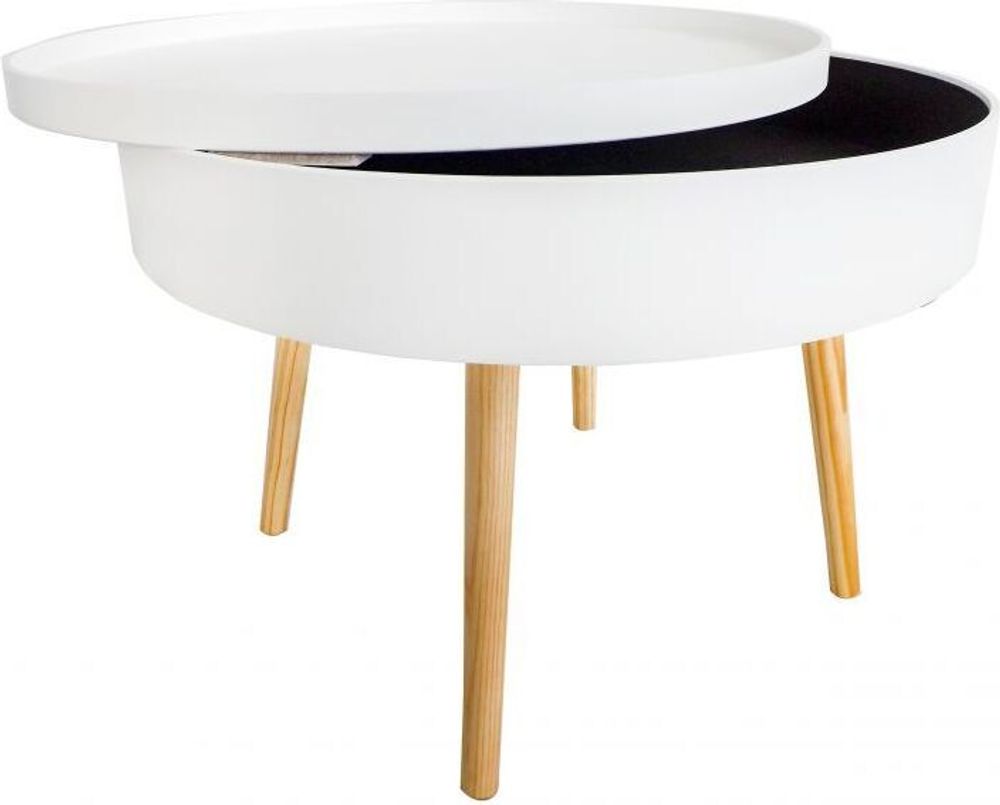 ModernHome runder Couchtisch mit Ablage 60cm ModernHome Universal-64_FH-CT0210_5903089066897