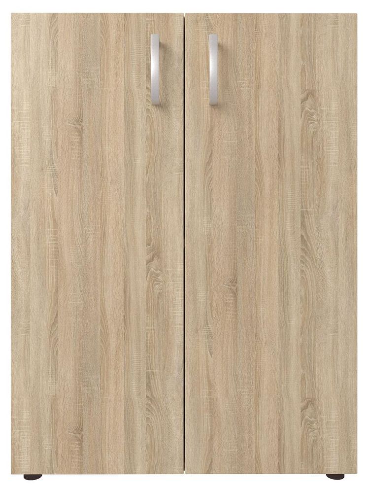 Schrank Trio 2 Sonoma/Eiche – Aktenschrank mit 2 Holztüren und verstellbarem Einlegeboden
